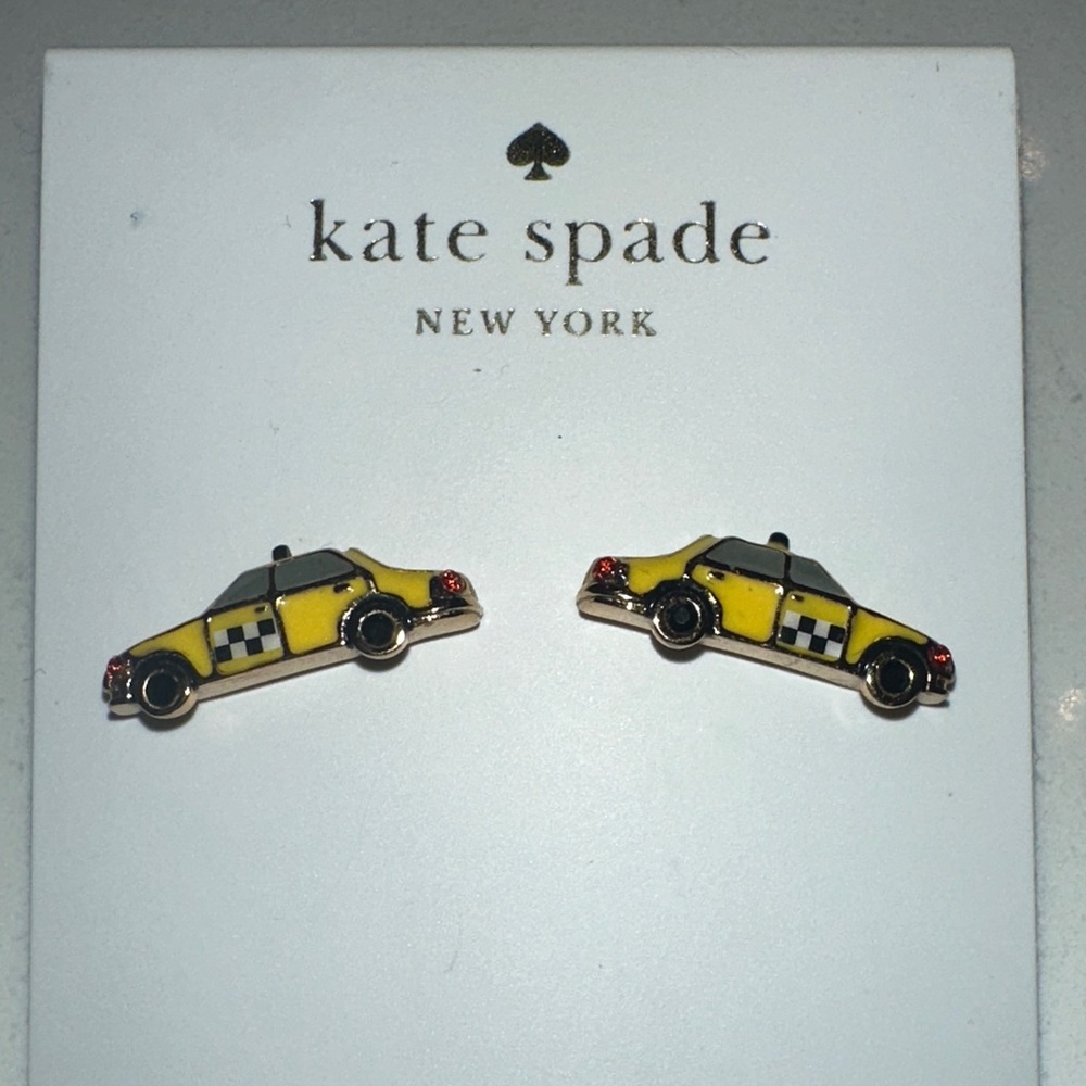 Kate Spade Yellow Taxi Stud Earrings